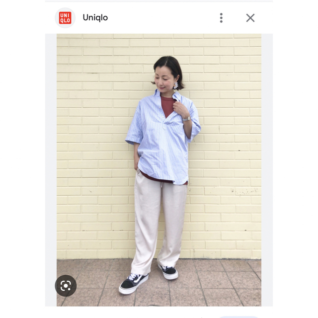 UNIQLO(ユニクロ)のサテンドレープパンツ レディースのパンツ(カジュアルパンツ)の商品写真