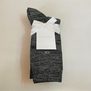 カルバンクライン(Calvin Klein)のCalvin Klein カルバンクライン　黒　ラメ　グレー　靴下　三足セット(ソックス)