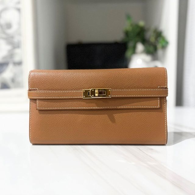 HERMES(エルメス) 長財布美品  ゴールド