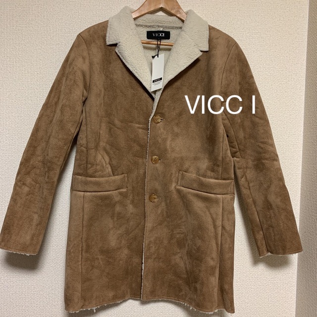 新品　【VICCI】チェスターコート ムートン