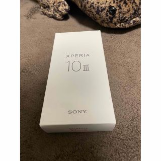 エクスペリア(Xperia)のソニー　xperia10 Ⅲ  ブルー　simロック解除済　未使用(スマートフォン本体)