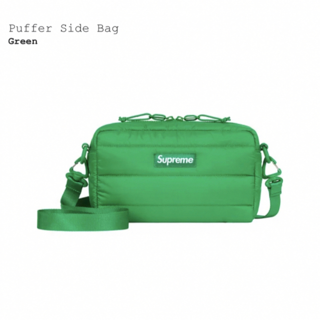 Supreme Puffer Side Bag Greenショルダーバッグ