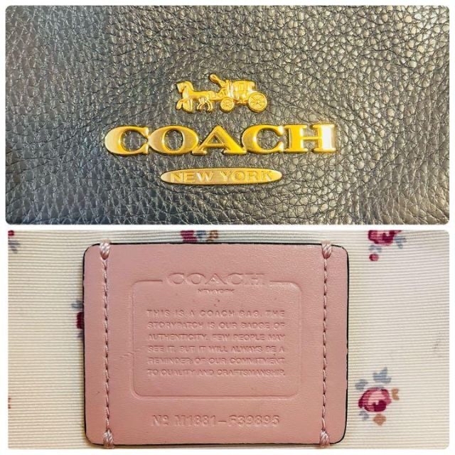 COACH(コーチ)のCOACH✳︎ショルダーバッグ デニム 2way エマ レザー 花柄 ピンク レディースのバッグ(ショルダーバッグ)の商品写真