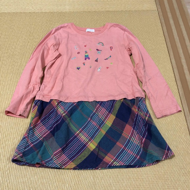 Combi mini(コンビミニ)のコンビミニ　ドッキングワンピース110(100) キッズ/ベビー/マタニティのキッズ服女の子用(90cm~)(ワンピース)の商品写真