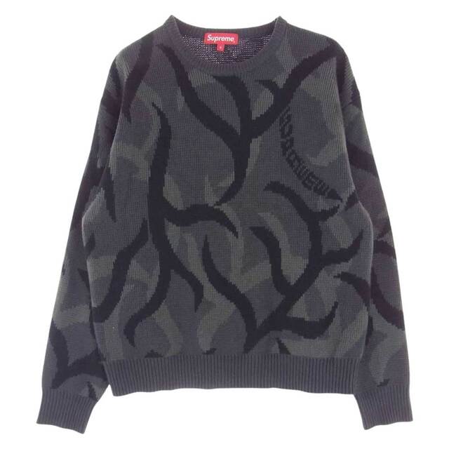 supreme trival camo sweater XL Black