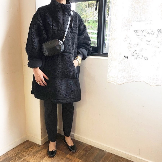 OSHIMA REI(オオシマレイ)のoshima rei boa high neck long coat レディースのジャケット/アウター(その他)の商品写真