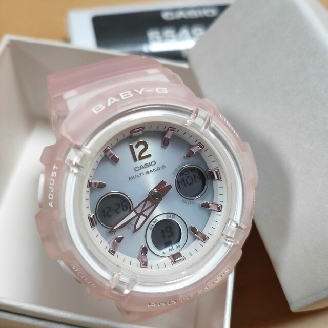 Baby-G(ベビージー)の【美品】CASIO BABY-G BGA-2800-4AJF ベビージー カシオ レディースのファッション小物(腕時計)の商品写真