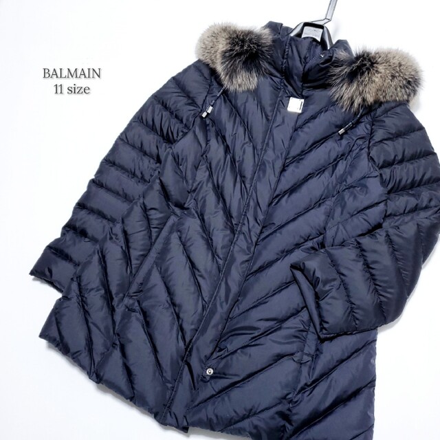 BALMAIN - 近年モデル☆BALMAIN バルマン ダウンコート フォックス