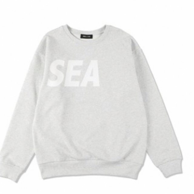 WIND AND SEA(ウィンダンシー)のWIND AND SEA Crew neck アッシュホワイト XL メンズのトップス(スウェット)の商品写真