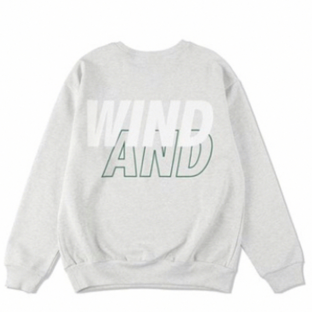 WIND AND SEA(ウィンダンシー)のWIND AND SEA Crew neck アッシュホワイト XL メンズのトップス(スウェット)の商品写真