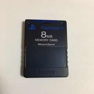 プレステ2 メモリーカード8MB 濃紺色ミッドナイトブルー(その他)