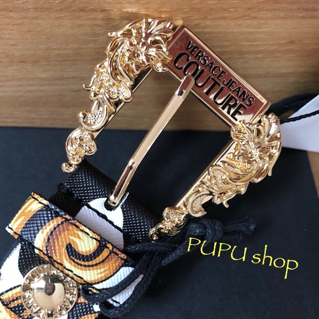 VERSACE JEANS バロックプリント ベルト 95cm-