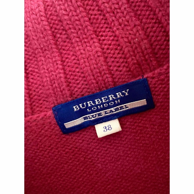 BURBERRY(バーバリー)のBURBERRY LONDON ノバチェック ビッグタートル ニット ピンク レディースのトップス(ニット/セーター)の商品写真