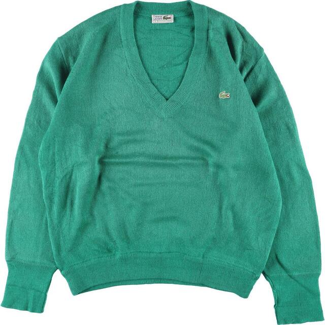 人気アイテム LACOSTE ラコステ セーター スペイン製 ネイビー L