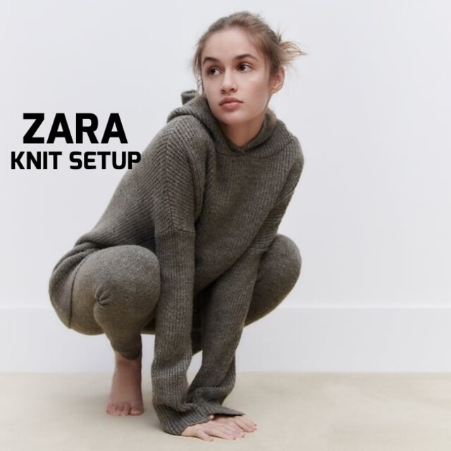 ZARA ザラ　オーバーサイズ　ニット　ポロ　セーター　サイズL 送料込み　新品