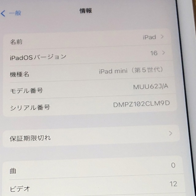 iPad mini 5世代 Wi-Fi 256GB ゴールド 1