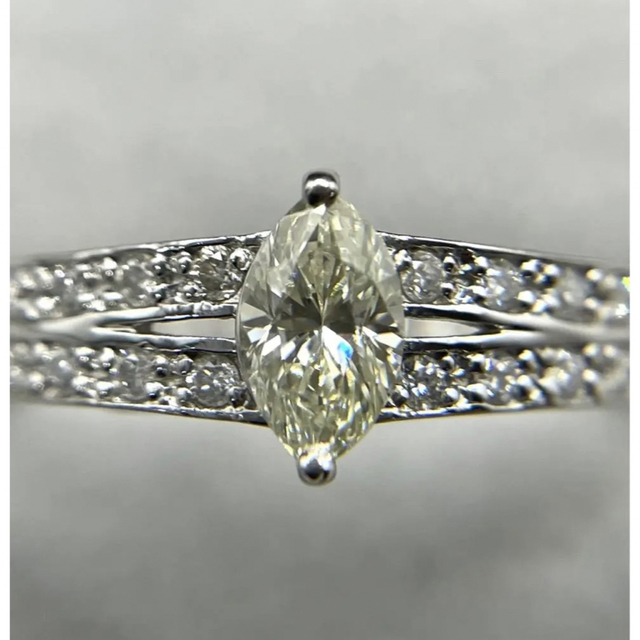 専用JK68★高級 ダイヤモンド0.466ct プラチナ リング 鑑定付き レディースのアクセサリー(リング(指輪))の商品写真