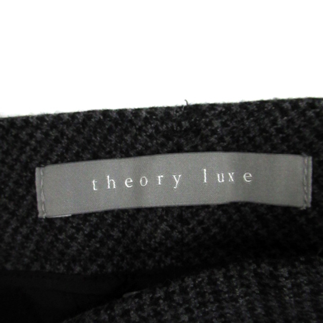 Theory luxe(セオリーリュクス)のセオリーリュクス テーパードパンツ チェック柄 ウール 34 ダークグレー レディースのパンツ(その他)の商品写真