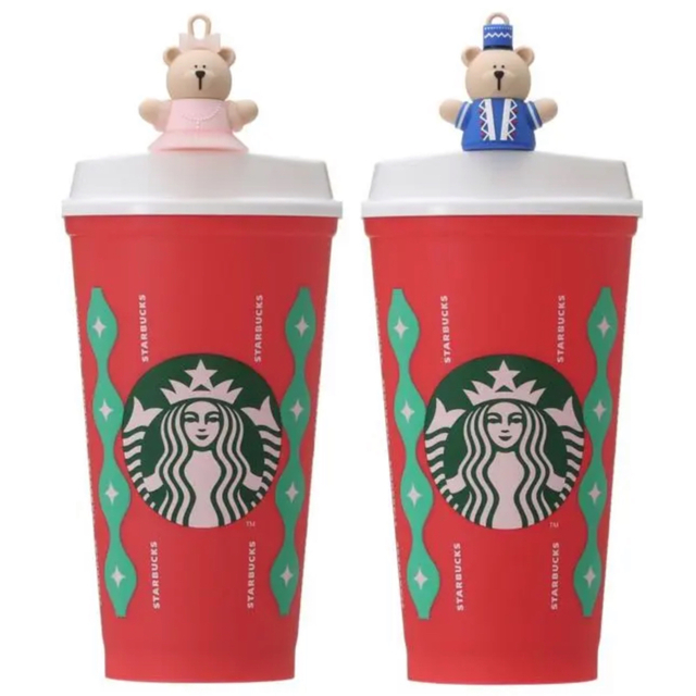 Starbucks Coffee(スターバックスコーヒー)のスタバ 新品未使用 リユーザブルカップ専用ドリンクホールキャップベアリスタ インテリア/住まい/日用品のキッチン/食器(その他)の商品写真