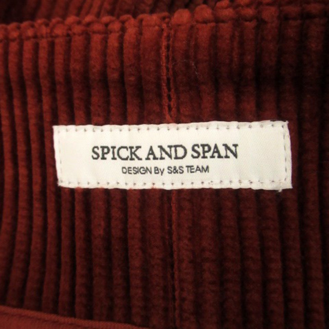 Spick & Span(スピックアンドスパン)のスピック&スパン コーデユロイスカート タイトスカート ミモレ丈 36 オレンジ レディースのスカート(ひざ丈スカート)の商品写真