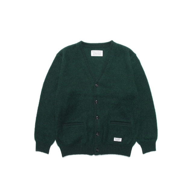 WACKO MARIA MOHAIR CARDIGAN 21fw Green 半額商品 51.0%OFF