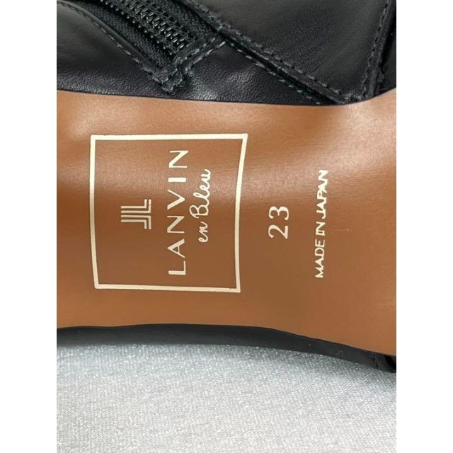 LANVIN en Bleu(ランバンオンブルー)の専用　　新品未使用 ランバンオンブルー レースアップブーツ サイドジップ  23 レディースの靴/シューズ(ブーツ)の商品写真