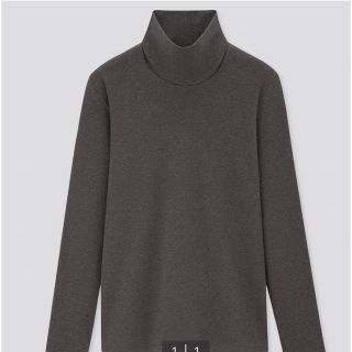 ユニクロ(UNIQLO)のUNIQLO タートルネック　ダークグレイ　新品(アンダーシャツ/防寒インナー)