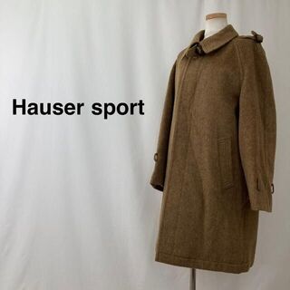 Hauser sport ハウザースポーツ ウール コート ブラウン レディース(トレンチコート)