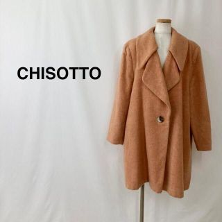 CHISOTTO チソット ウール コクーンコート オレンジ レディース(ピーコート)