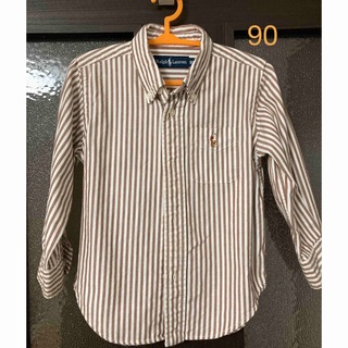 ラルフローレン(Ralph Lauren)のいちご様専用⭐︎美品⭐︎ラルフローレン ストライプシャツ 長袖　90(Tシャツ/カットソー)