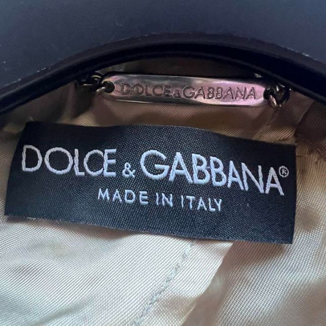 【良品】DOLCE&GABBANA ゴブラン織ジャケット 総柄 襟 38