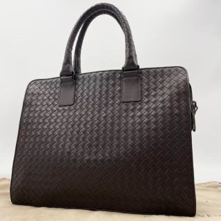 ボッテガヴェネタ(Bottega Veneta)の✨極美品✨ボッテガ ビジネスバッグ イントレチャート レザー ブラウン A4可(ビジネスバッグ)