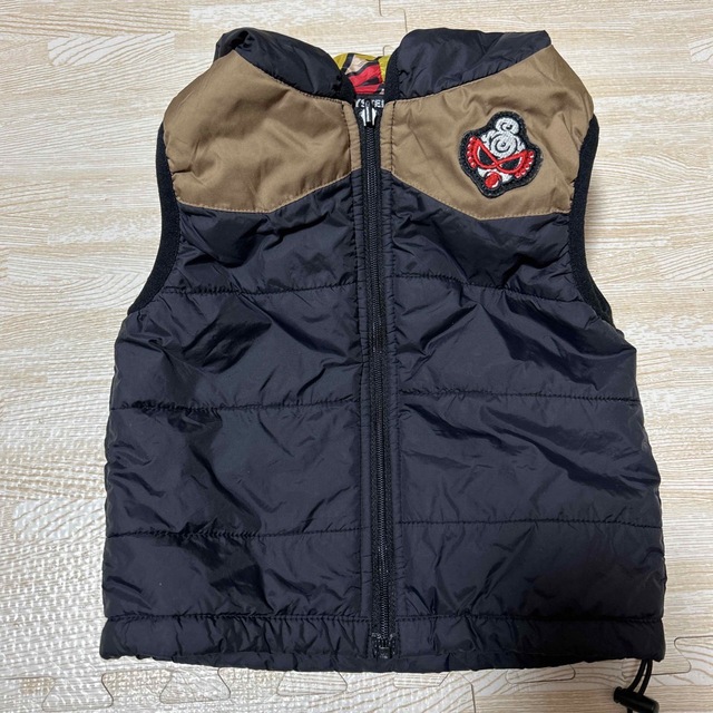 HYSTERIC MINI(ヒステリックミニ)のヒステリックミニ　薄手ダウンベスト　80 キッズ/ベビー/マタニティのベビー服(~85cm)(ジャケット/コート)の商品写真