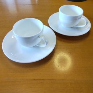 ヤナギソウリ(柳宗理)の柳宗理　コーヒーカップ&ソーサー　ペア　ボーンチャイナ(グラス/カップ)