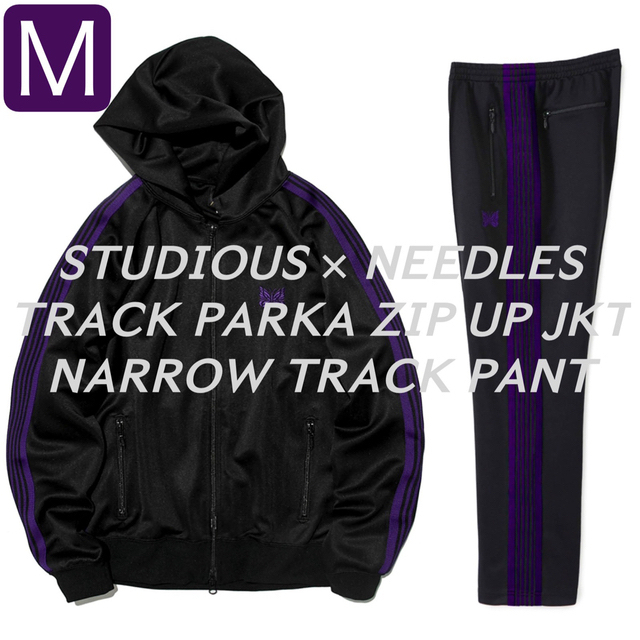 新品 - Needles STUDIOUS M ナロートラックパンツ トラック