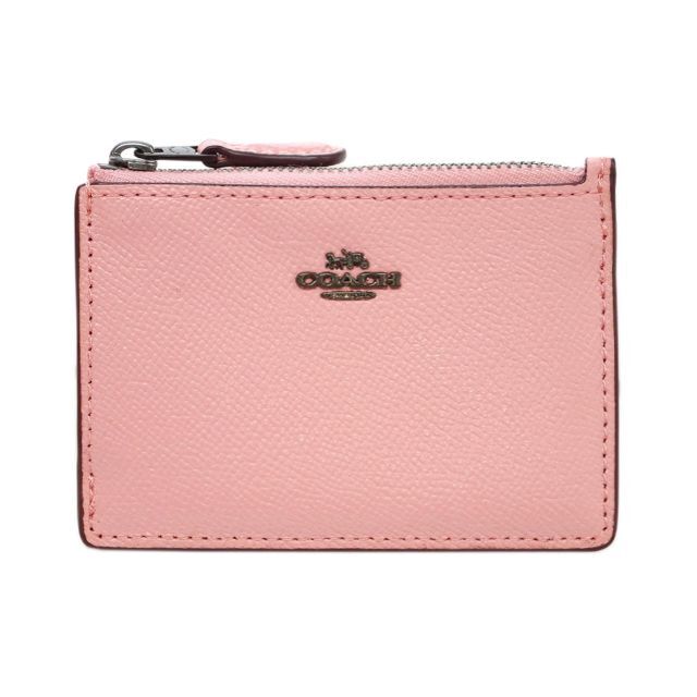 美品　COACH　コーチ　コインケース　パスケース　財布　赤　57841