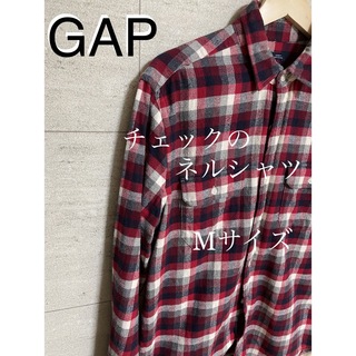ギャップ(GAP)の【美品】GAP ネルシャツ チェック柄 赤×紺×白(シャツ)