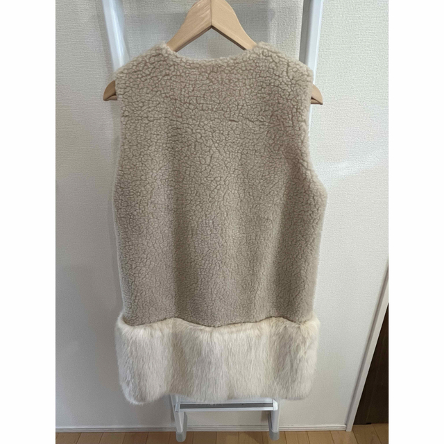 新品タグ付き】Baybee combination fur vest ベージュ - ベスト/ジレ