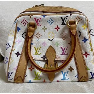 ルイヴィトン(LOUIS VUITTON)の【美品】ルイヴィトン  モノグラム・マルチカラー プリシラ ブロン バッグ(ハンドバッグ)