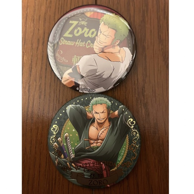 77%OFF!】 ONE PIECE 79枚 ロロノア ゾロ 缶バッチ 輩