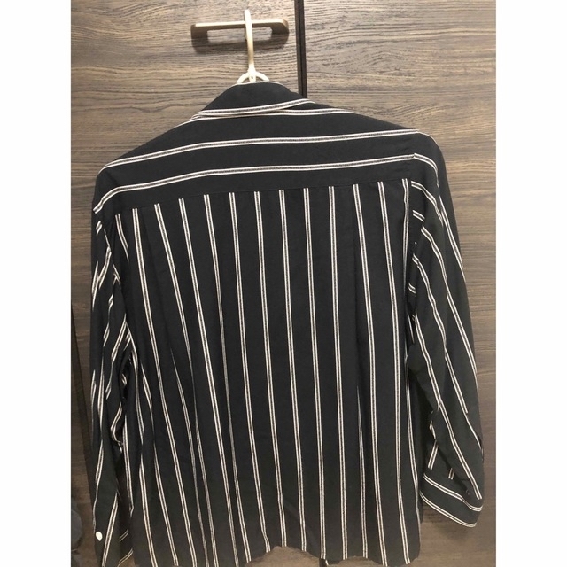 WACKO MARIA STRIPED OPEN COLLAR SHIRT L