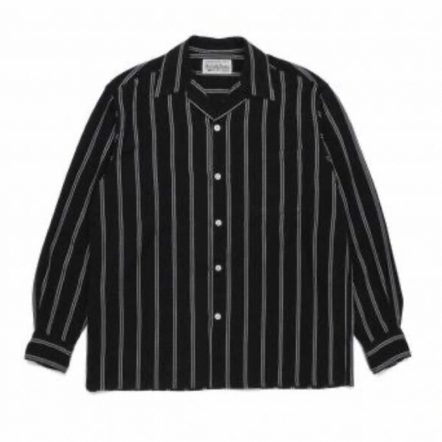 WACKO MARIA STRIPED OPEN COLLAR SHIRT L から厳選した 10965円 www ...