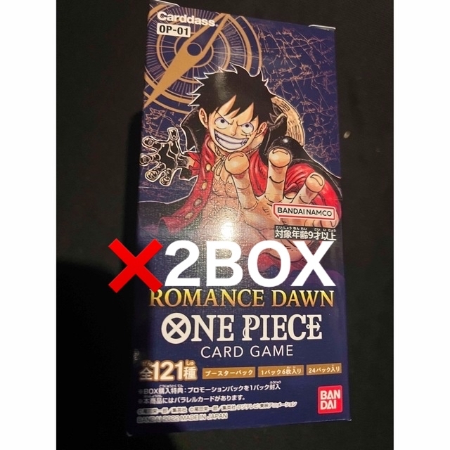 BANDAI(バンダイ)のワンピースカード ロマンスドーン ROMANCE DAWN 1BOX エンタメ/ホビーのトレーディングカード(Box/デッキ/パック)の商品写真