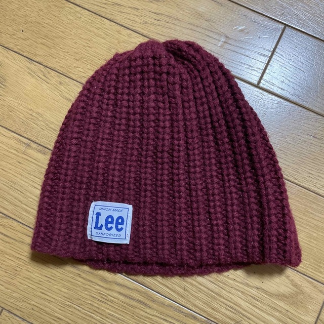 Lee(リー)のLee ニット帽 ワインレッド  レディースの帽子(ニット帽/ビーニー)の商品写真