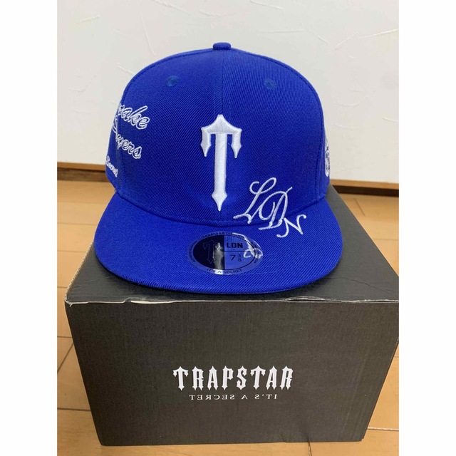 激レア trapstar キャップ 青