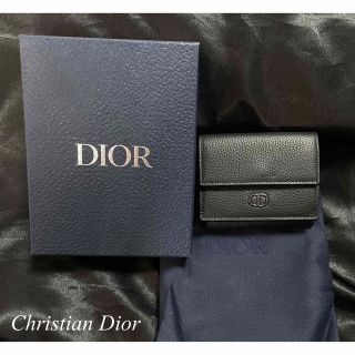 クリスチャンディオール(Christian Dior)の【未使用☆ギフト品】DIOR ウォレット 三つ折りウォレット BK(折り財布)