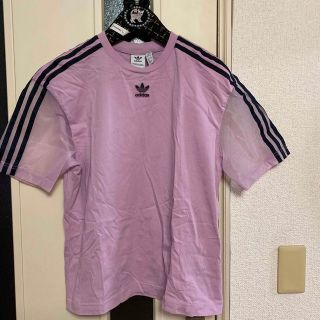 アディダス(adidas)のアディダス　オーガンジー半袖　Tシャツ(Tシャツ(半袖/袖なし))