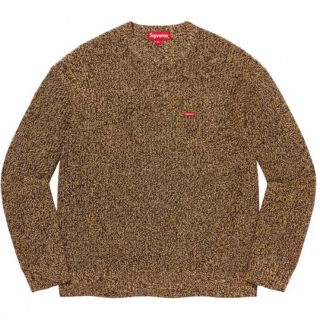 Supreme シュプリーム メランジ リブ ニットセーター L 茶