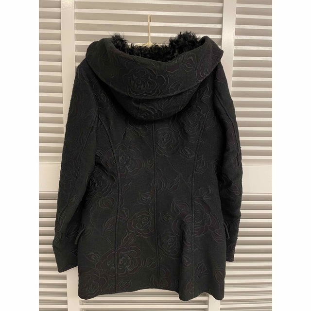 ETRO - 高級エトロ ラムファー付きミドルコート 42M 黒の通販 by ETRO - 高級エトロ ラムファー付きミドルコート 42M 黒の通販 by