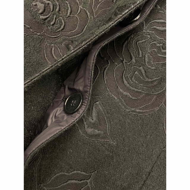 ETRO - 高級エトロ ラムファー付きミドルコート 42M 黒の通販 by ETRO - 高級エトロ ラムファー付きミドルコート 42M 黒の通販 by